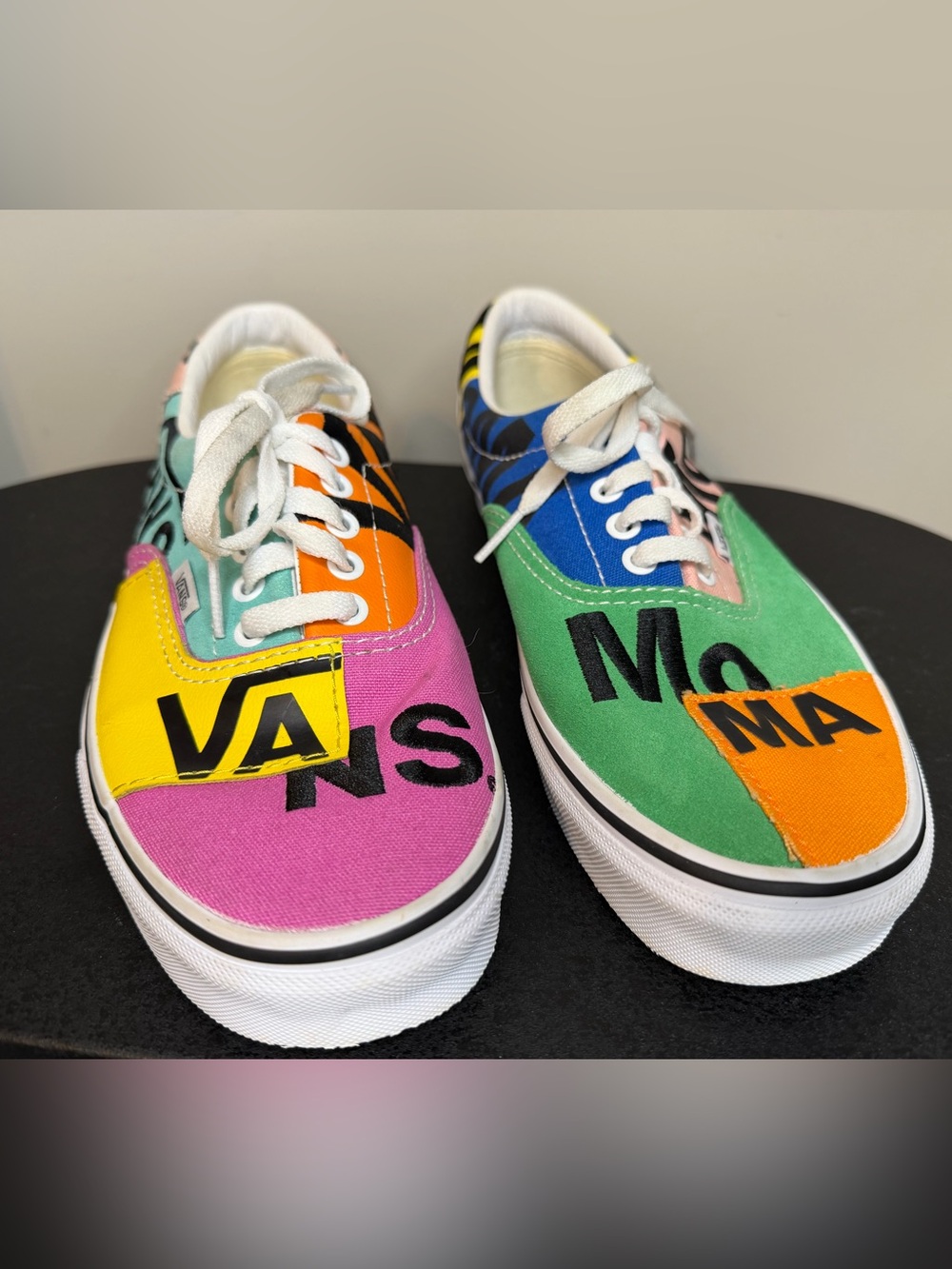 EUC - Vans Era X MOMA
Multicolor Patchwork 2019 Unisex - Men’s 9.5/Women’s 11